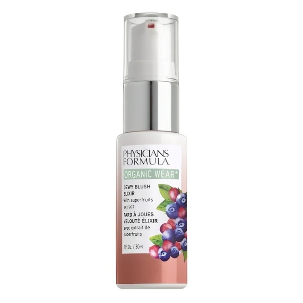 Physicians Formula Organic Wear Dewy Blush Elixir - Gorgeous Peach, NEW